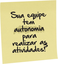 Sua equipe tem autonomia para realizar as atividades?